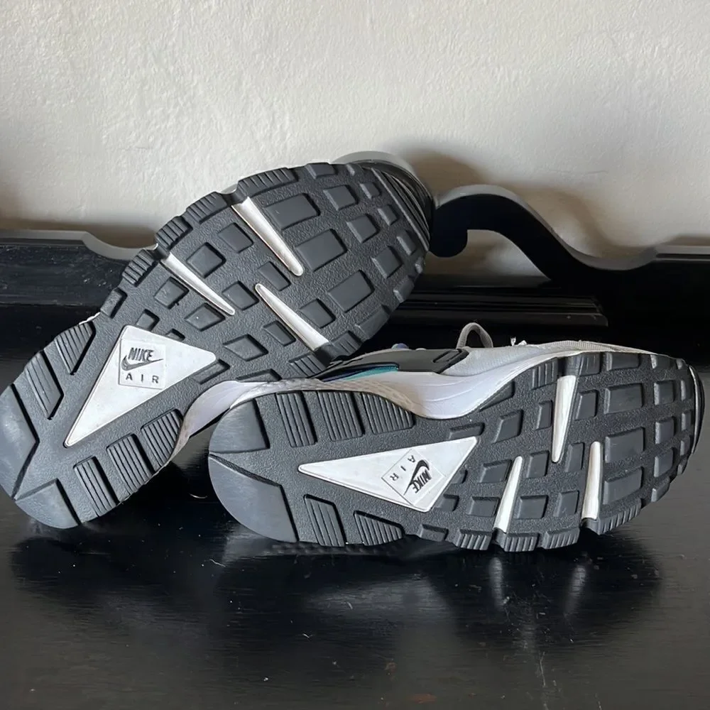 Nike Air Huarache Gray/aqua [634835-008] Women Sneakers